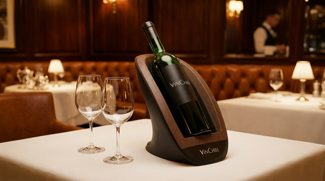 Wine being poured at a steakhouse